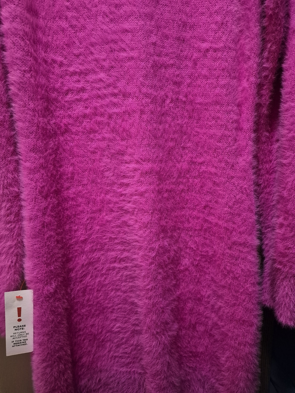 Bardot MSRP $139 Adeline Fuzzy Knit Mock Neck Sweater Dress - Picture 5 of 8